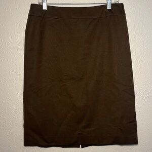 Talbots Brown Lined Skirt, Size 8